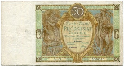 50 złotych 1929, seria CP