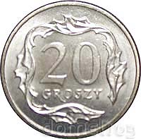 20 groszy 1990 - menniczy
