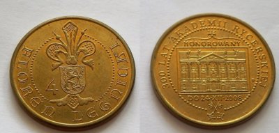 4 Floreny Legnickie moneta zastępcza 2008 r.