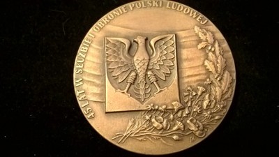 Medal -braz , 45 Lat w Sluzbie .... 1989 r.
