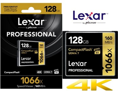 Karta LEXAR CF 128GB 160MB/s UDMA 1066x FV23%