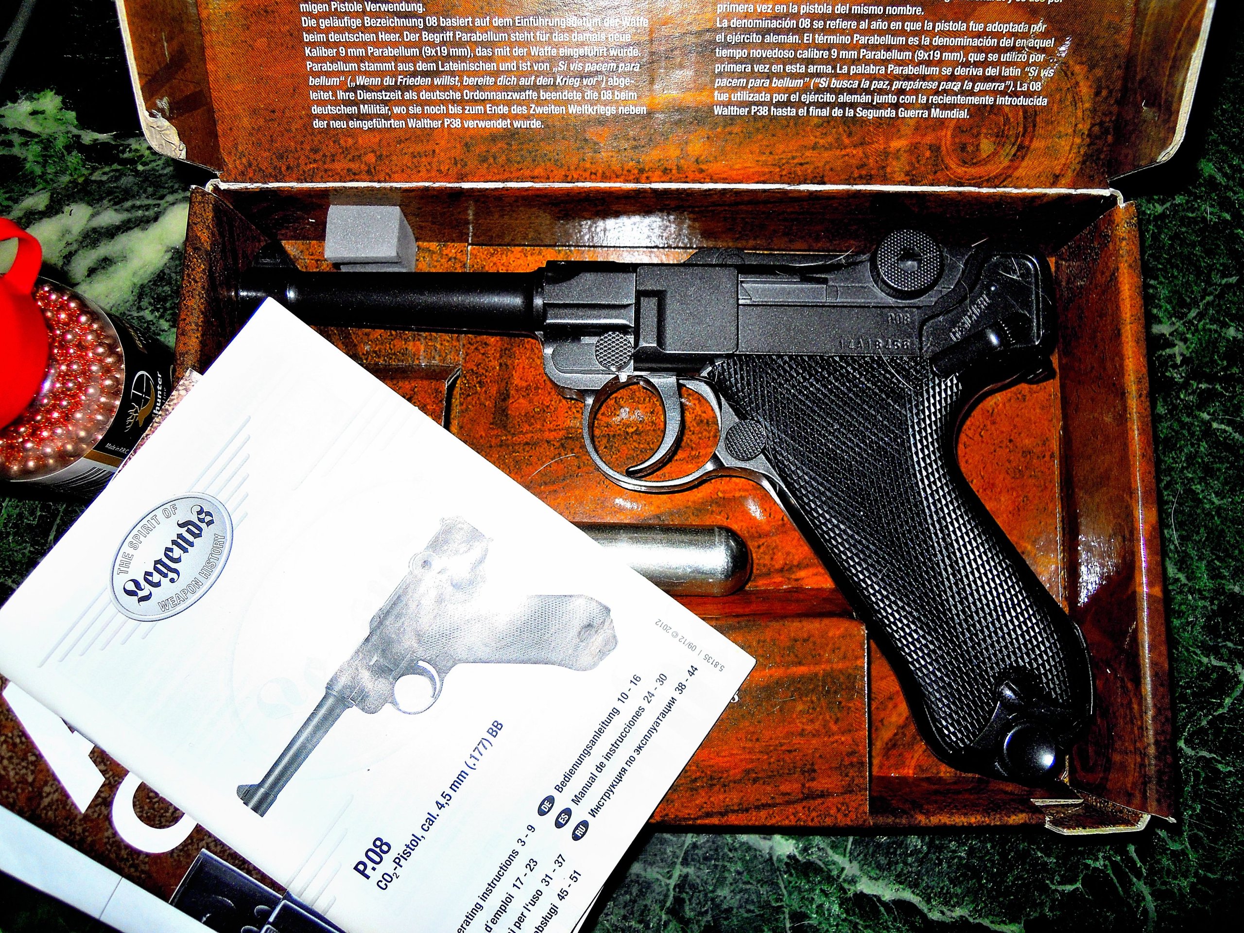 Wiatrówka pistolet Luger P08 Parabellum - 7064708312 - oficjalne archiwum  Allegro