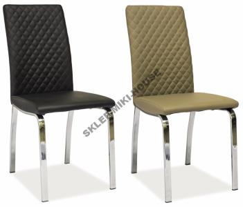 Krzesło metalowe krzesła kuchenne H371 ciemny beż - 5790753525 - oficjalne  archiwum Allegro