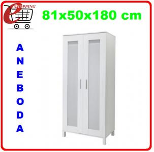 IKEA szafa 2 drzwiowa 81x50x180 cm ANEBODA biała - 4559996532 - oficjalne  archiwum Allegro