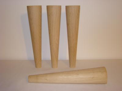 Nogi nóżki drewniane dębowe wys. 26 cm - 5974660469 - oficjalne archiwum  Allegro