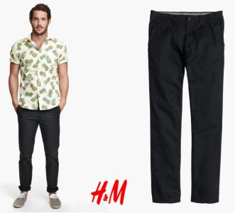 H&M nowe spodnie męskie CHINOSY czarne _ 36/32 - 5494244901 - oficjalne  archiwum Allegro
