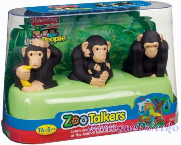 ** Fisher Price figurki 3 małpki do ZOO talkers