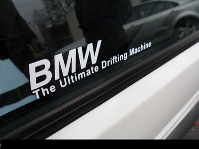 BMW Driving > naklejka na szybę boczną - 7005687560 - oficjalne archiwum  Allegro