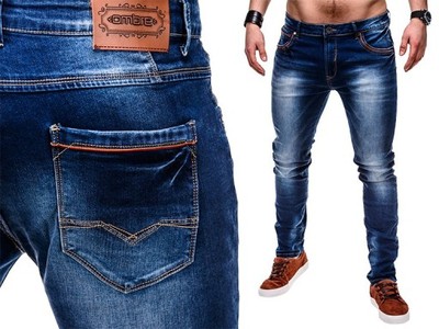 Hit spodnie męskie jeansy OMBRE P453 jeans M