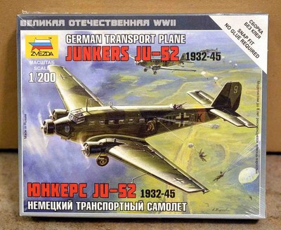 Zvezda 6139 German Transport Plane Junkers JU-52 1