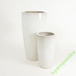 DONICE ceramiczne Partner białe 36/70 donica biała - 2442557610 - oficjalne  archiwum Allegro