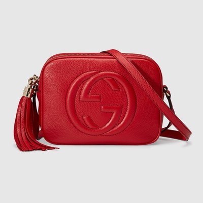 Gucci Soho Disco Bag czerwona torebka na ramię - 6841808356 - oficjalne  archiwum Allegro