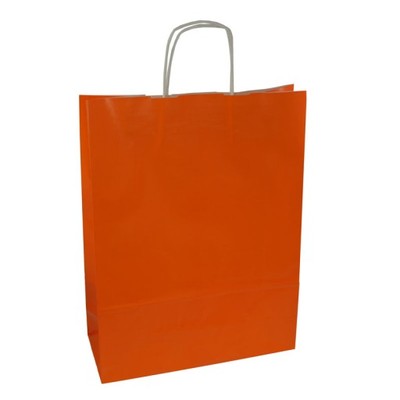 Torby papierowe torba 31x12x41 pomarańczowa 25 szt