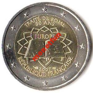 2 euro okol. Francja 2007 Traktaty - monetfun