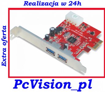 Unitek PCI-E kontroler 2x USB 3.0 NEC Y-7301
