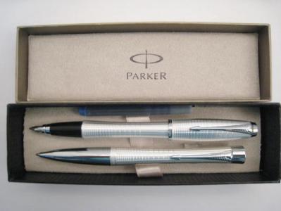 Parker Urban Premium Pióro+Długopis perłowy metal