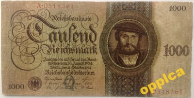 1000 Reichsmark Ro.172 a) Q/A