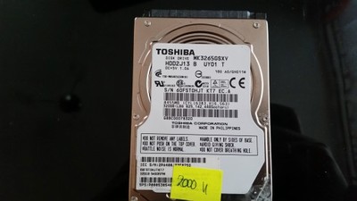 DYSK TOSHIBA MK3265GSXV SATA 2.5 320 GB TANIO!