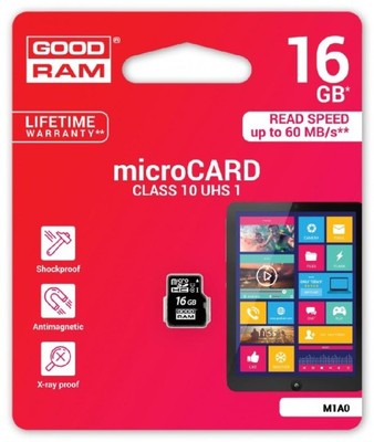 GOODRAM microSD 16GB CL10 UHS-I