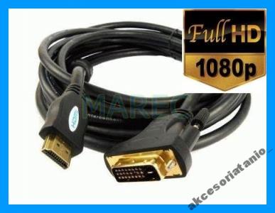 KABEL DVI-HDMI M/M 5M 5 M FULL HD 2560x1600p