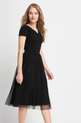 sukienka orsay retro midi 38 M czarna tiul - 6652530903 - oficjalne  archiwum Allegro