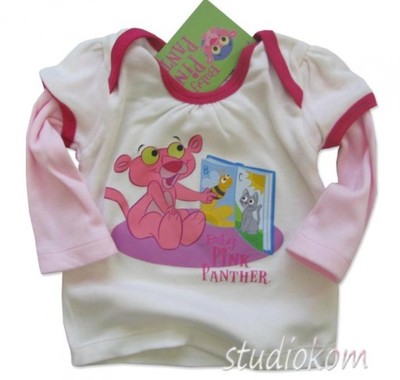 86cm T-shirt niemowlęcy Baby Pink Panther A189 N