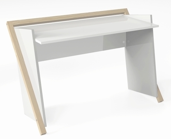 Białe biurko młodzieżowe skandynawskie 120x60