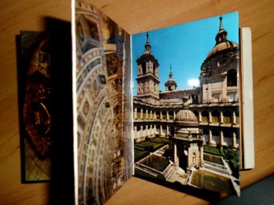 harmonijka widokówki pocztówki ESCORIAL Barcelona