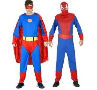 Kostium dwustronny Spiderman i Superman karnawał