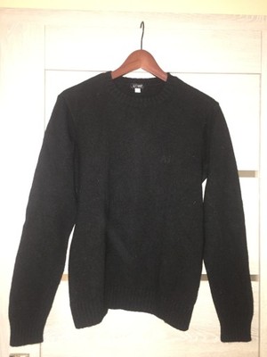 Sweter wełniany czarny Armani Jeans rozmiar L