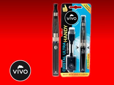 E-Papieros VIVO Cristal Handy 650mAh BLACK/BLACK - 5703995256 - oficjalne  archiwum Allegro