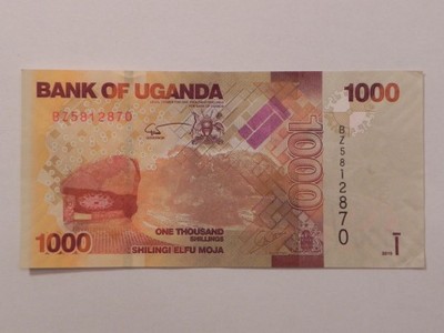-UGANDA- 1000 szylingów 2015 r.