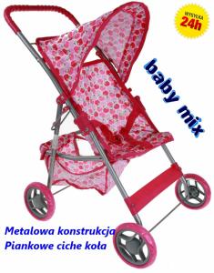 BABY MIX Solidny Wózek dla lalek lalkowy KURIER