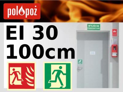 Drzwi przeciwpożarowe  ppoż ALPE E __100 cm _ EI30