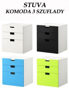IKEA STUVA KOMODA 3 SZUFLADY szafka 4KOL 60x64 cm - 5656127552 - oficjalne  archiwum Allegro