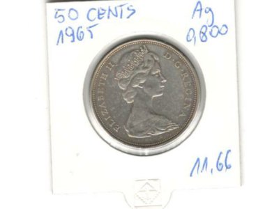 Moneta 50 CENTS 1965r