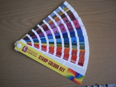 wzornik barw dla znaczków pocztowych