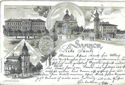 Sambor - litografia - 1899 r.