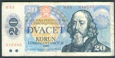 Czechosłowacja  20 korun - 1988 r. / 295