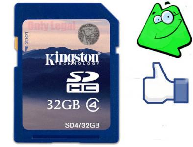 KARTA PAMIECI KINGSTON SD SDHC 32GB CLASS 4 SKLEP - 3805919801 - oficjalne  archiwum Allegro