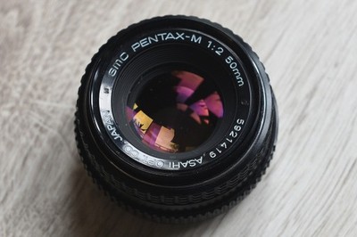 Obiektyw Pentax-M 50mm 1:2 uszkodzony