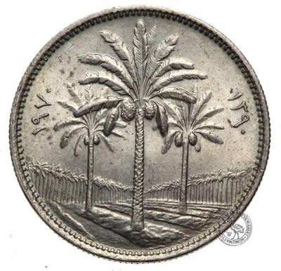 Irak - moneta - 25 Fils 1970 - RZADKA !