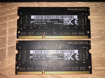 Apple Micron 2x4GB 204-pin PC3L-14900S (1867 MHz)
