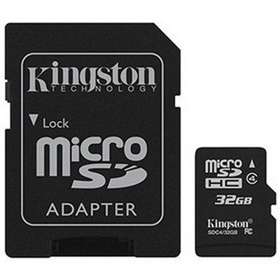 KINGSTON 32GB micro SDHC 32 GB microSD Class 4 +SD