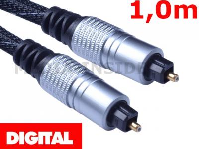 Kabel przewód optyczny oplot DIGITAL 1m