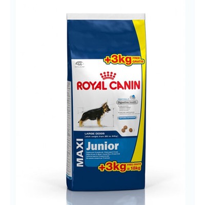Royal Canin Maxi Junior 15kg+3kg =18kg +Gratis