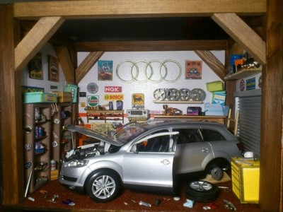AUDI Q7 Diorama, obraz, 3D,LED, garaż, PREZENT HIT