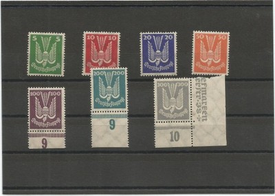 ZNACZKI- NIEMCY, 1924 ROK, Mi. 344-350**