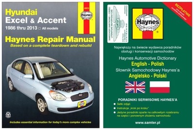 Hyundai Excel Accent 1986-2013 instrukcja Haynes