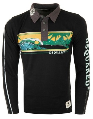 LONGSLEEVE DSQUARED CZARNY SURFING OSTATNI /L